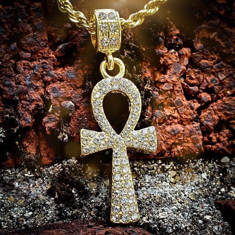 Iced Out Ankh Hip Hop Jewelry